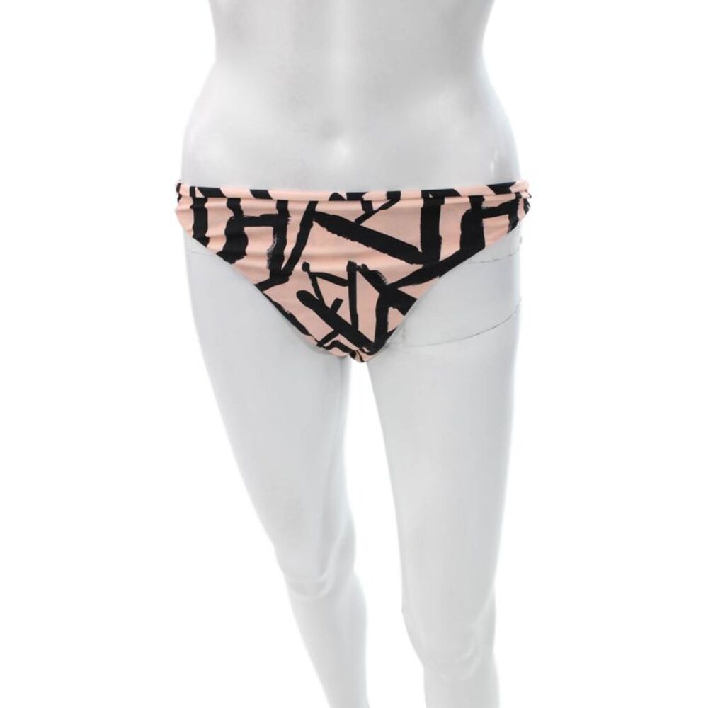 Cami And Jax Womens Bikini Bottoms Pink Geometric Nylon Spandex Size XL
